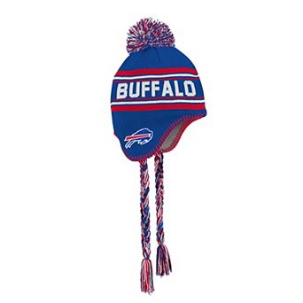 Youth Outerstuff Royal Buffalo Bills Jacquard Tassel Knit Hat with Pom