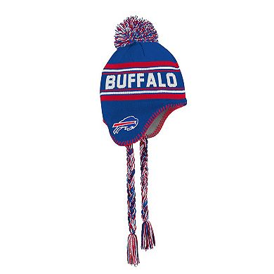 Youth Outerstuff Royal Buffalo Bills Jacquard Tassel Knit Hat with Pom