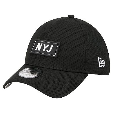 Men's New Era Black New York Jets Scoreboard 39THIRTY Flex Hat