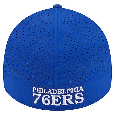 Men's New Era Royal Philadelphia 76ers Featherweight Poly Rope Flex 39Thirty Hat