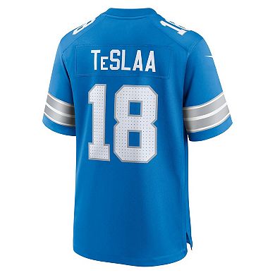 Youth Nike Isaac TeSlaa Blue Detroit Lions Game Player Jersey