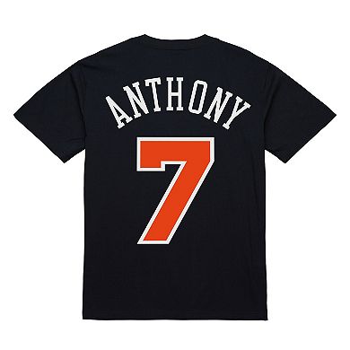 Men's Carmelo Anthony Black New York Knicks Ultimate Player Name & Number T-Shirt