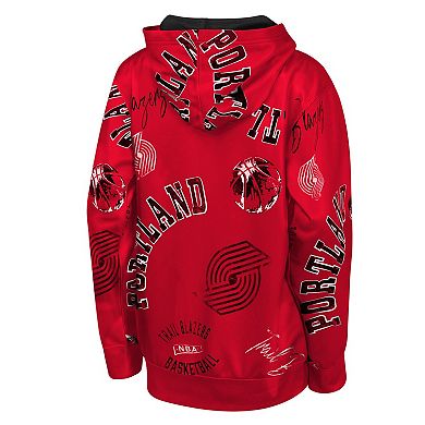 Youth Outerstuff Red Portland Trail Blazers Moving Violation Hoodie