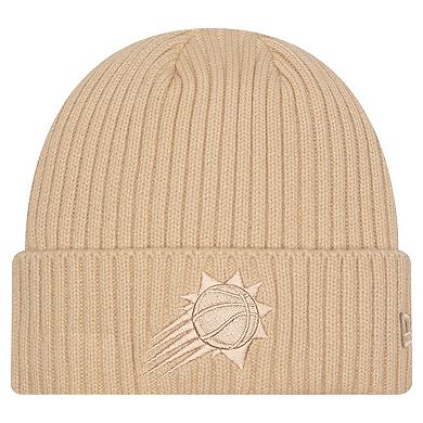 Men's New Era Tan Phoenix Suns Color Pack Cuffed Knit Hat