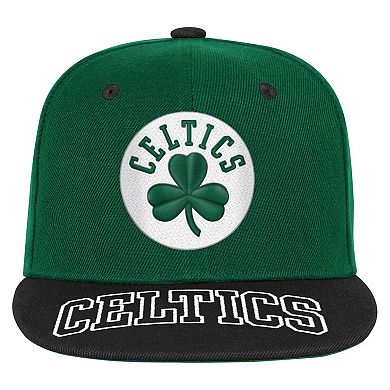 Youth Outerstuff Kelly Green/Black Boston Celtics Two-Tone Snapback Hat