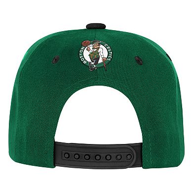 Youth Outerstuff Kelly Green/Black Boston Celtics Two-Tone Snapback Hat
