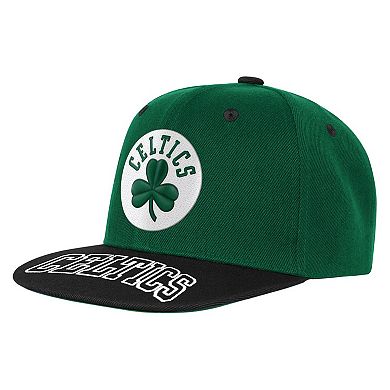 Youth Outerstuff Kelly Green/Black Boston Celtics Two-Tone Snapback Hat