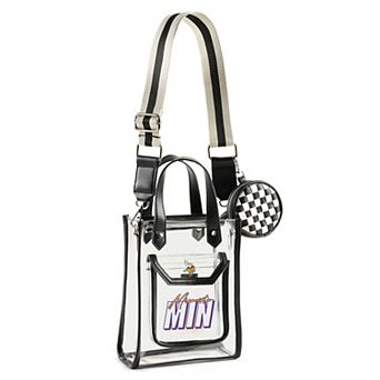 WEAR by Erin Andrews Minnesota Vikings Clear Stadium Crossbody Purse with Coin Pouch