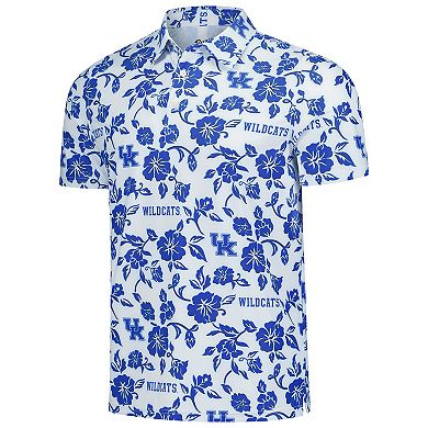 Men's Reyn Spooner White Kentucky Wildcats Pua Performance Polo