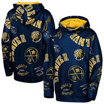 Youth Outerstuff Navy Denver Nuggets Moving Violation Hoodie