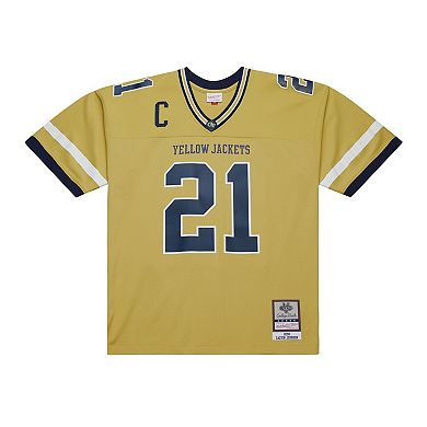 Men's Mitchell & Ness Calvin Johnson Gold Georgia Tech Yellow Jackets 2006 Big & Tall Legacy Jersey