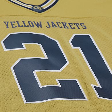 Men's Mitchell & Ness Calvin Johnson Gold Georgia Tech Yellow Jackets 2006 Big & Tall Legacy Jersey