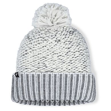 Women's Fanatics White/Gray St. Louis Blues Fundamental Mist Cuffed Knit Hat with Pom