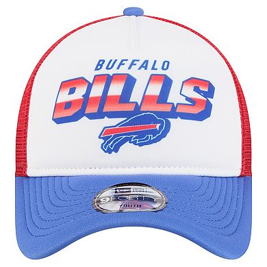 Youth New Era White/Royal Buffalo Bills Streak 9FORTY A-Frame Adjustable Hat