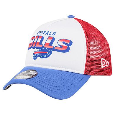 Youth New Era White/Royal Buffalo Bills Streak 9FORTY A-Frame Adjustable Hat