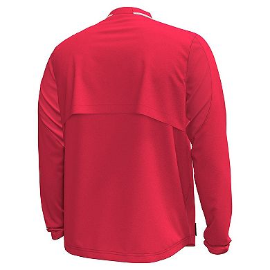 Men's Under Armour Red Utah Utes Motivate Long Sleeve Quarter-Zip Jacket