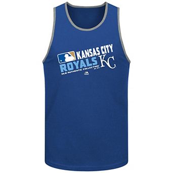Men's Majestic Royal Kansas City Royals Authentic Collection Team Choice Tank Top