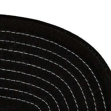 Men's Mitchell & Ness Black/White Los Angeles Lakers Dip Dye Pro Crown Adjustable Hat