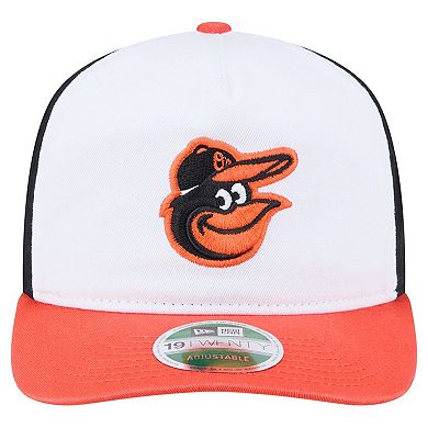 Men's New Era White Baltimore Orioles Team 19TWENTY Adjustable Hat