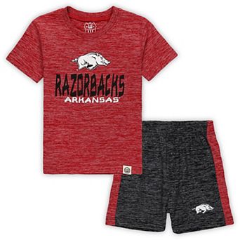 Toddler Wes & Willy Arkansas Razorbacks Cloudy Yarn T-Shirt & Shorts Set