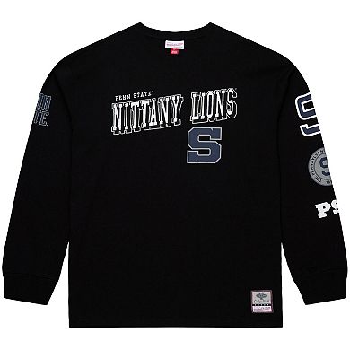 Men's Mitchell & Ness Black Penn State Nittany Lions Training Camp Long Sleeve T-Shirt