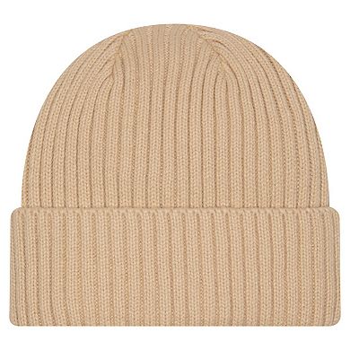 Men's New Era Tan Sacramento Kings Color Pack Cuffed Knit Hat