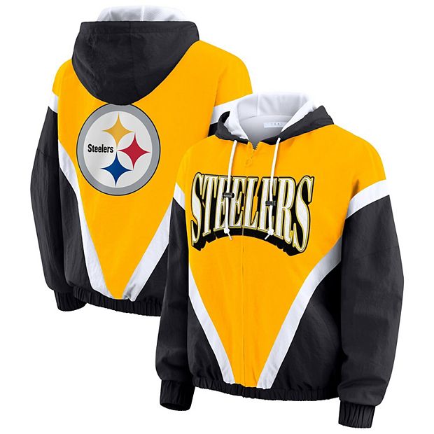Pittsburgh Steelers ナイロンジャケット 90's PRO PLAYER “NFL Pittsburgh Steelers” 中綿入り フード ナイロン