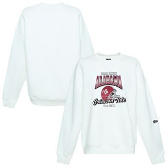 Women's Hype and Vice White Alabama Crimson Tide Classic Era Sweatshirt