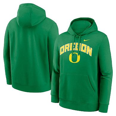 Men's Nike Green Oregon Ducks Club Fleece Arch Pullover Hoodie
