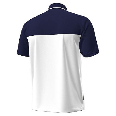 Men's Under Armour White/Navy Navy Midshipmen Green Blocked Polo