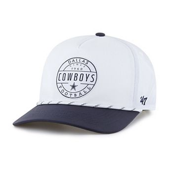 Men's '47 White/Navy Dallas Cowboys Suburbia Hitch Two-Tone Adjustable Hat