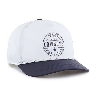 Men's '47 White/Navy Dallas Cowboys Suburbia Hitch Two-Tone Adjustable Hat