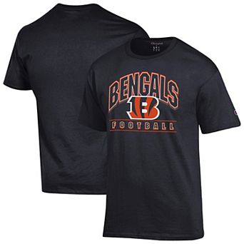 Men's Champion Black Cincinnati Bengals Football T-Shirt