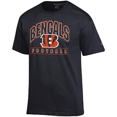 Men's Champion Black Cincinnati Bengals Football T-Shirt