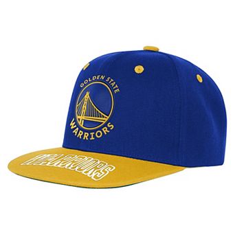 Youth Outerstuff Royal/Gold Golden State Warriors Two-Tone Snapback Hat