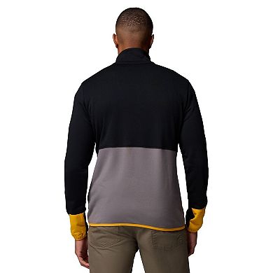 Men's Columbia Black/Gray Iowa Hawkeyes Hike Omni-Wick Half-Zip Pullover