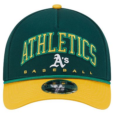 Men's New Era Green/Gold Athletics Arch 9FORTY A-Frame M-Crown Adjustable Hat