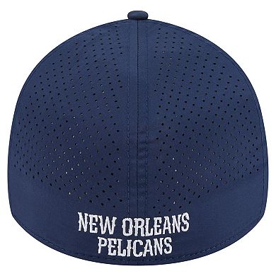 Men's New Era Navy New Orleans Pelicans Featherweight Poly Rope Flex 39Thirty Hat
