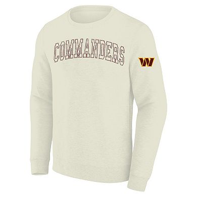 Men's Profile Cream Washington Commanders Big & Tall Fleece Sweatshirt