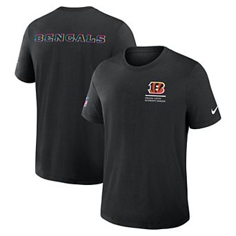 Men's Nike Black Cincinnati Bengals 2025 NFL Crucial Catch Tri-Blend Dri-FIT T-Shirt