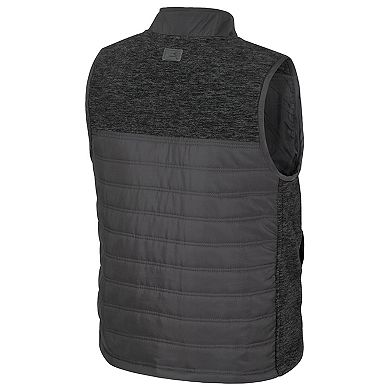Men's Colosseum Charcoal UCF Knights Nightman Full-Zip Puffer Vest