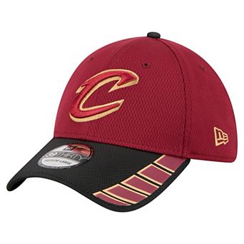 Men's New Era Wine Cleveland Cavaliers Visor Hit 39THIRTY Flex Hat