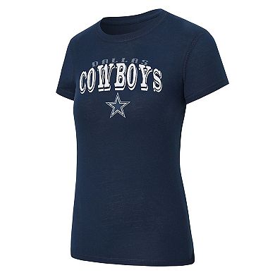 Women's Concepts Sport Navy/Gray Dallas Cowboys Avondale T-Shirt & Pants Flannel PJ Set
