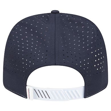 Men's New Era White/Navy Houston Texans Established Patch 9SEVENTY Adjustable Hat