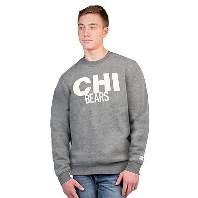 Men's Starter Charcoal Chicago Bears Assist Sweatshirt