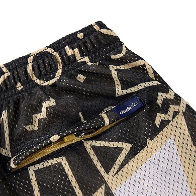 Men's Chubbies Black New Orleans Saints Mesh Shorts