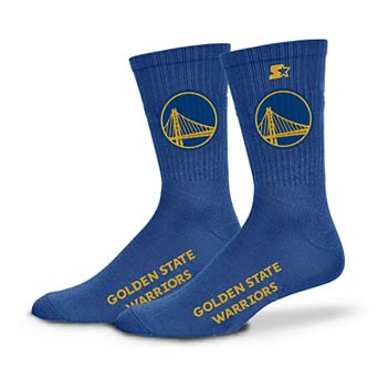 Unisex Starter Blue Golden State Warriors Satin Crew Socks