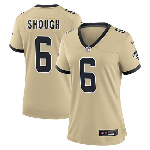 Women's Nike Tyler Shough Gold New Orleans Saints Alternate Game