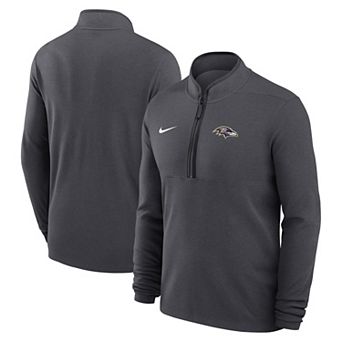 Men's Nike Anthracite Baltimore Ravens Lightweight Victory Dri-FIT Half-Zip Pullover