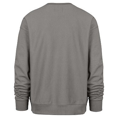 Men's '47 Gray Minnesota Timberwolves Offside Foundation Crew Neck Sweatshirt